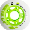 Powerslide Hurricane 72mm wit/groen