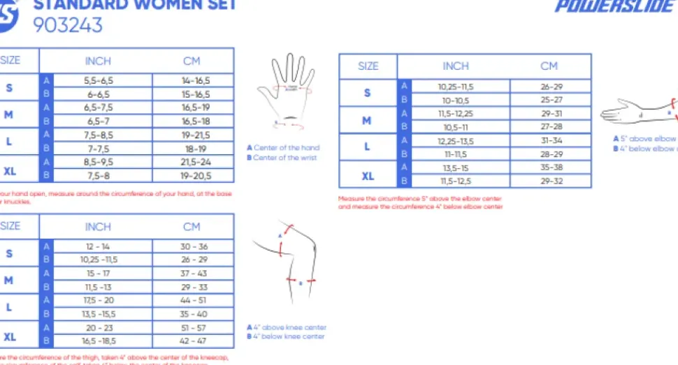 Powerslide Standaard beschermset woman tri-pack 2020