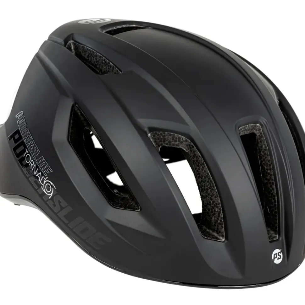 Powerslide Tornado fiets/skatehelm zwart/wit