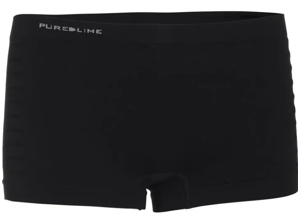 Pure Lime Seamless Boxer Black 0057 dames