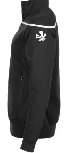 Reece Varsity Woven Jacket Ladies Black-White