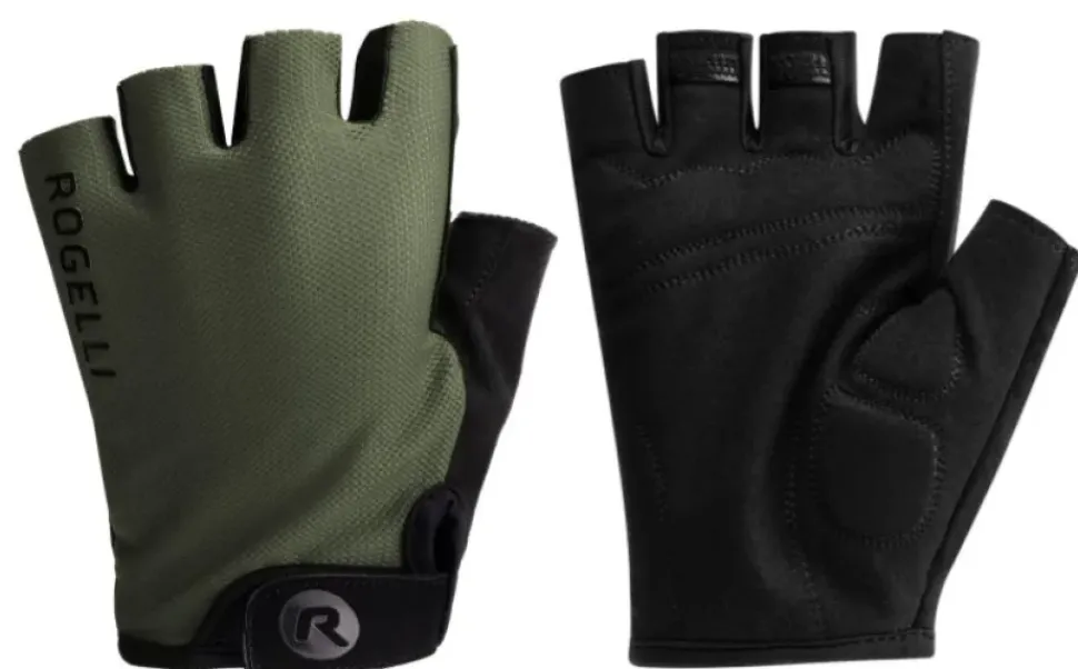 Rogelli cycling gloves core army green