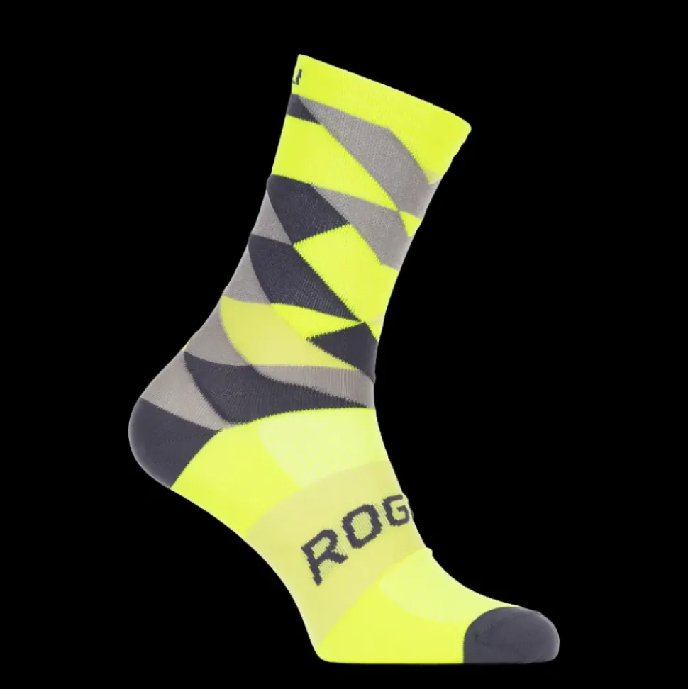 Rogelli fietssok RCS-14 fluor geel
