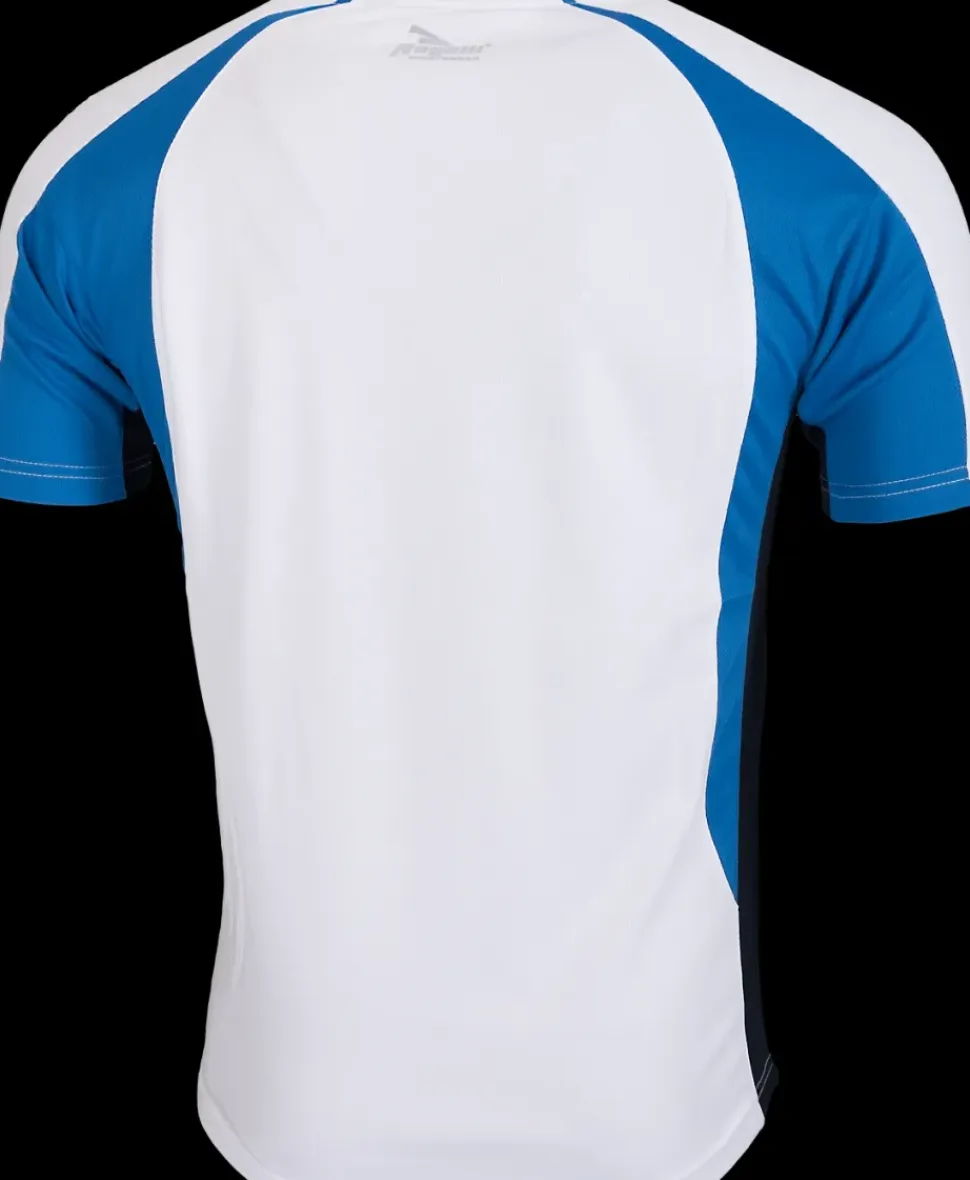 Rogelli Running shirt Elba wit/blauw/zwart