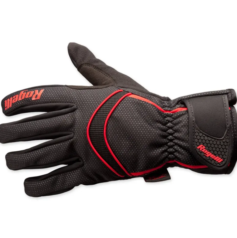 Rogelli Winter gloves Whitby black red handschoen