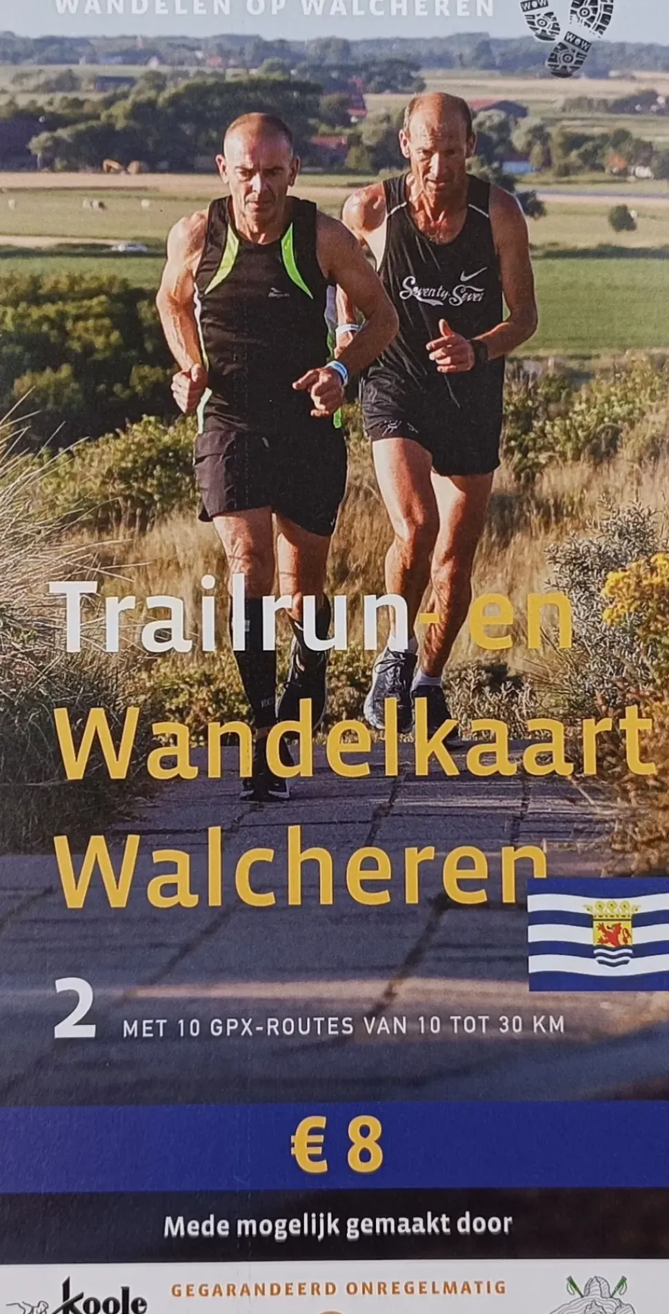 Trailrun- en wandelkaart Walcheren 2