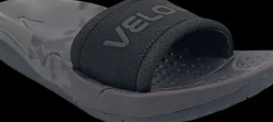 Velous laguna slide dark grey/black