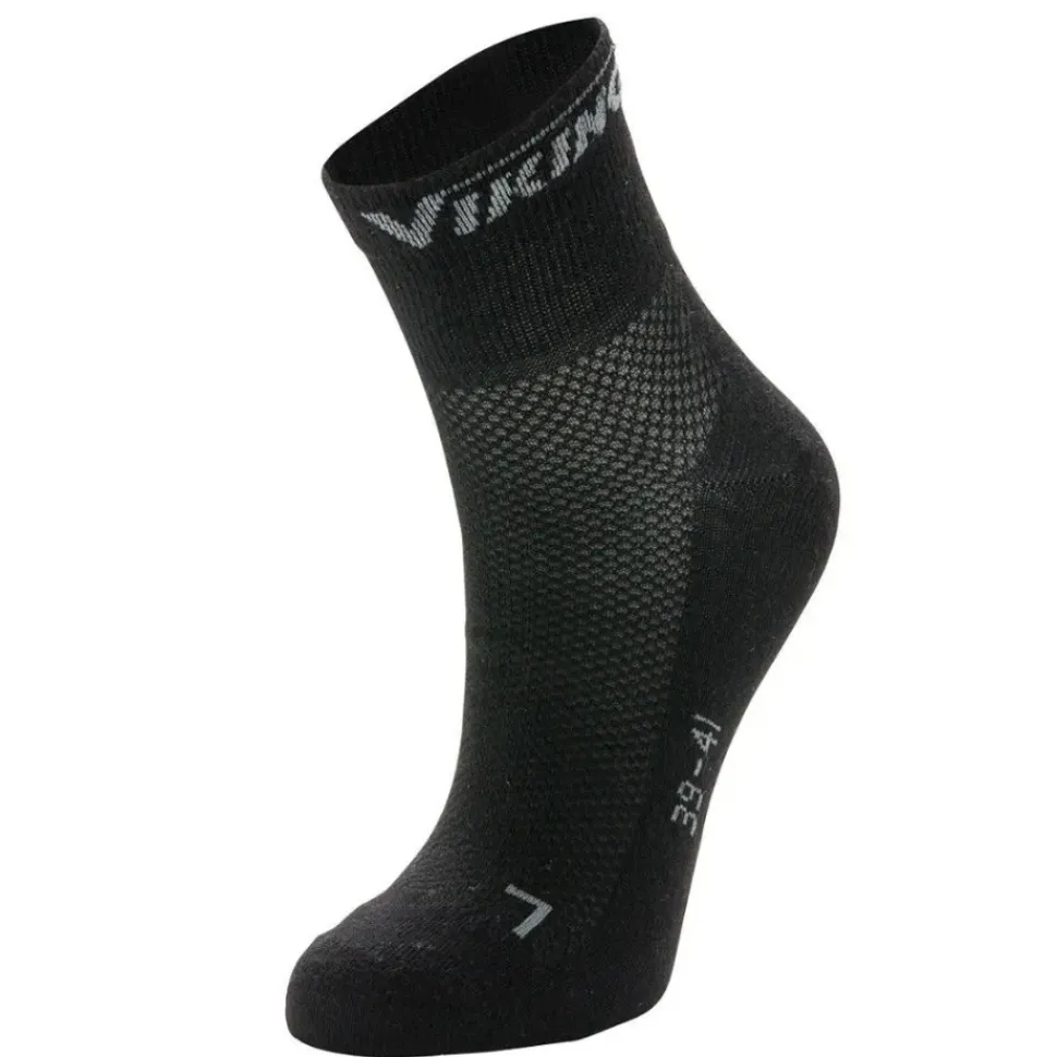Viking Coolmax sokken extra dun zwart (2 paar)