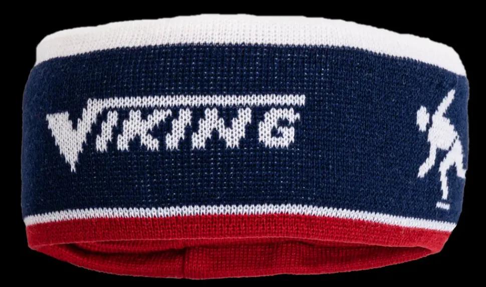 Viking hoofdband-muts blauw/rood/wit