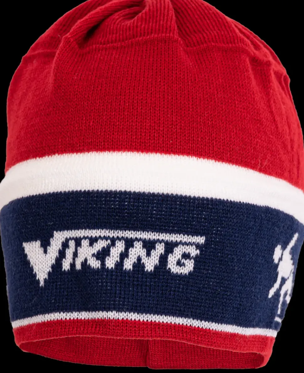 Viking hoofdband-muts blauw/rood/wit