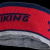 Viking hoofdband-muts rood/grijs