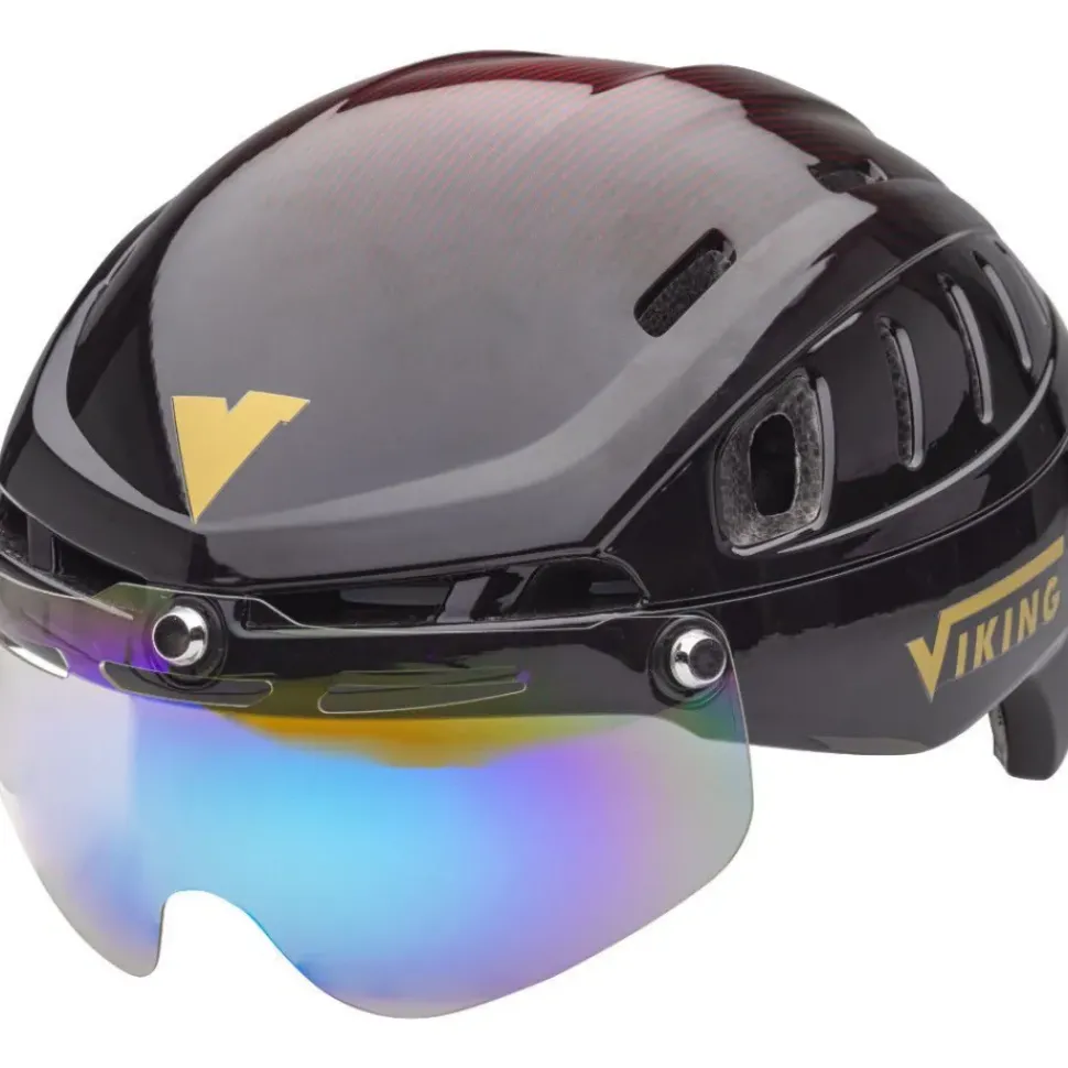Viking Sparrow schaatshelm zwart/rood