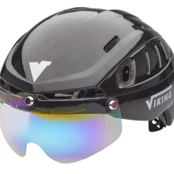 Viking Sparrow schaatshelm zwart/zilver