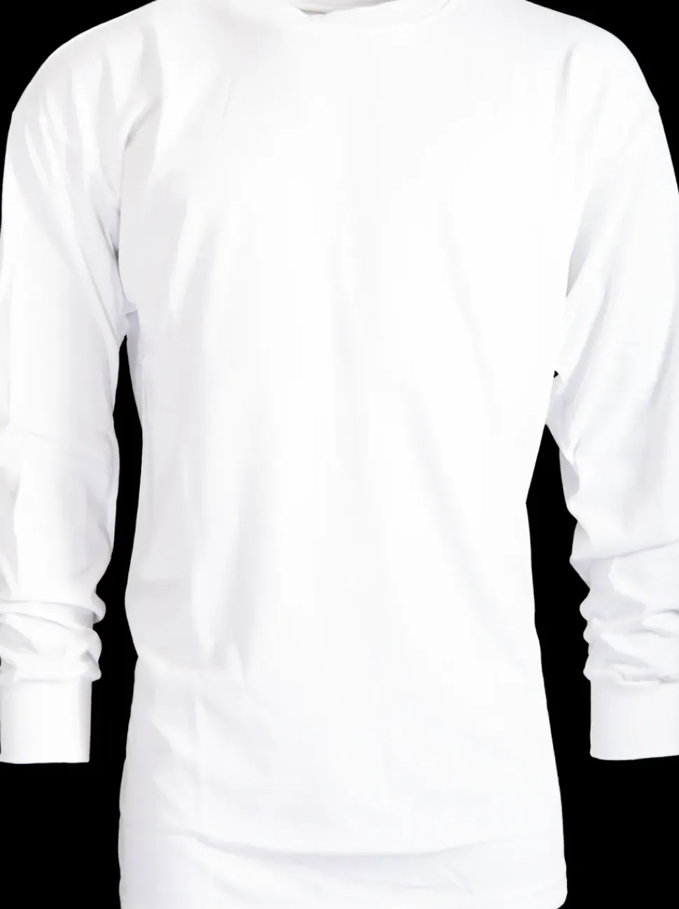 wit shirt met lange mouwen